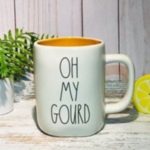 Rae Dunn OH MY GOURD a mug double sided